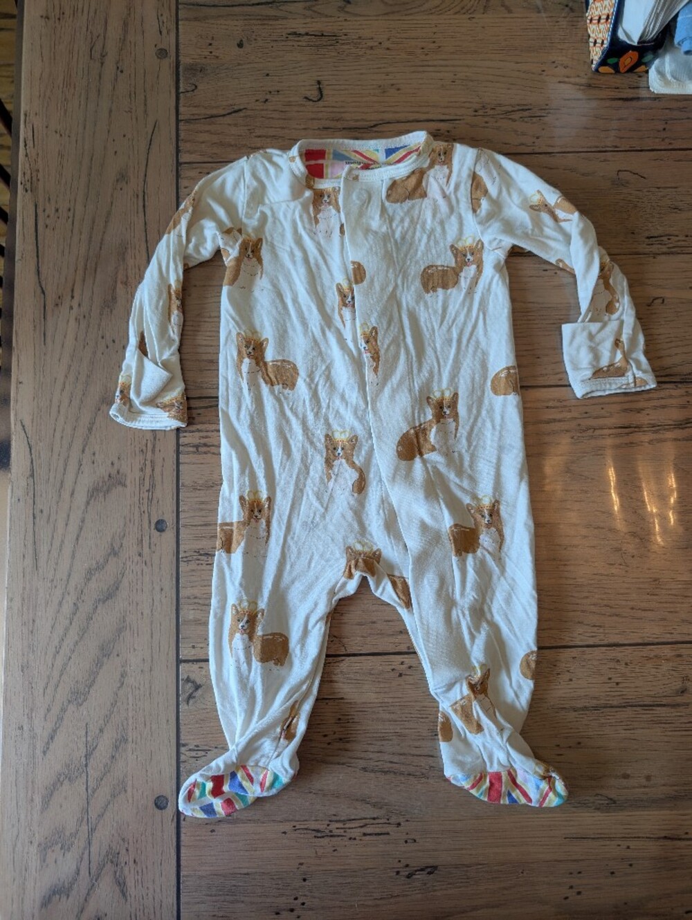 Magnetic Me Corgi Print Footed One-Piece